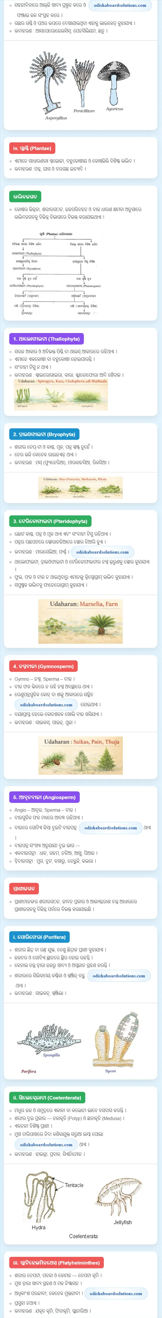 Odia Medium Class 9 Life Science Chapter 1 Notes