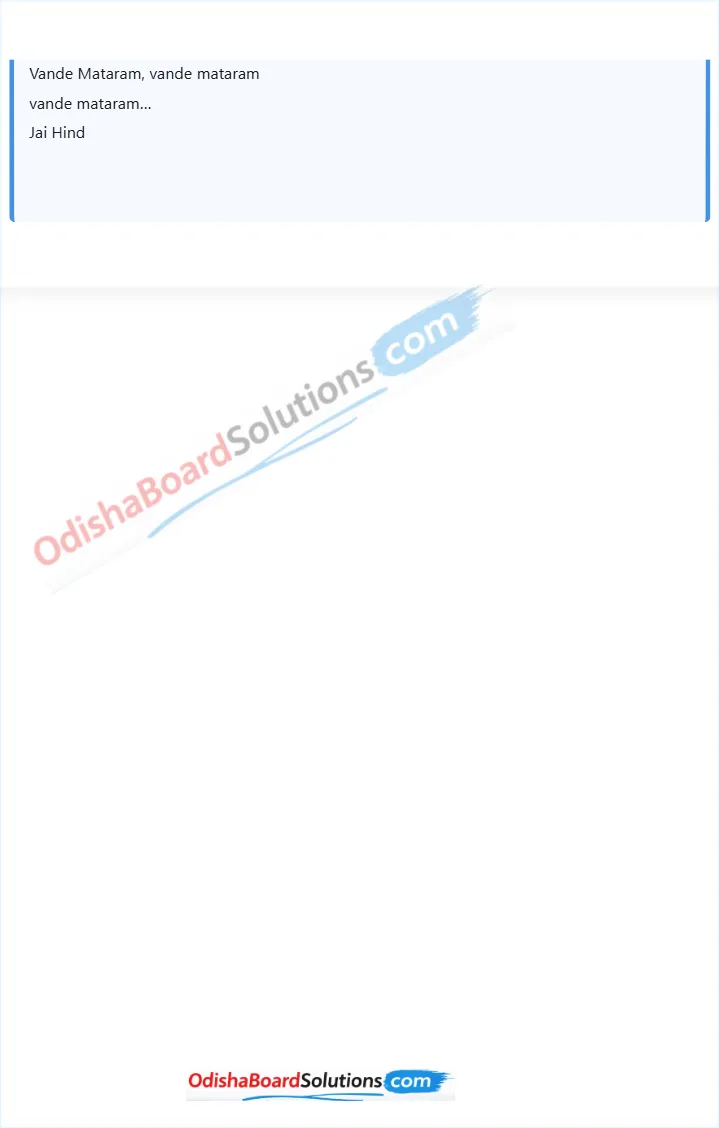 Odia Medium Class 8 English Unit 2 – Values and Dispositions Chapter 1 – A Tale of Valour: Major Somnath Sharma and the Battle of Badgam from English Jasmine Book