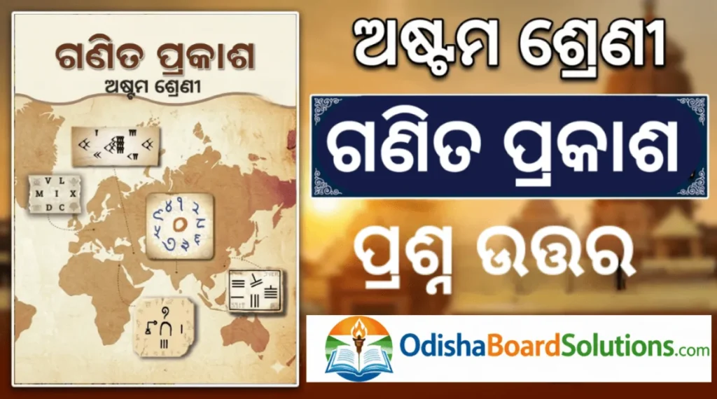 Ganita Prakash Class 8 Odia Medium Solutions Chapter Wise