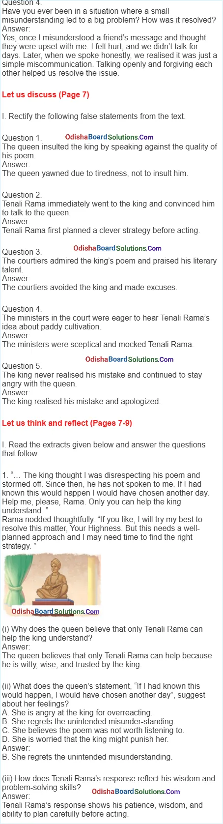 A Concrete Example Questions and Answers Odisha Board Class 8 English Jasmine