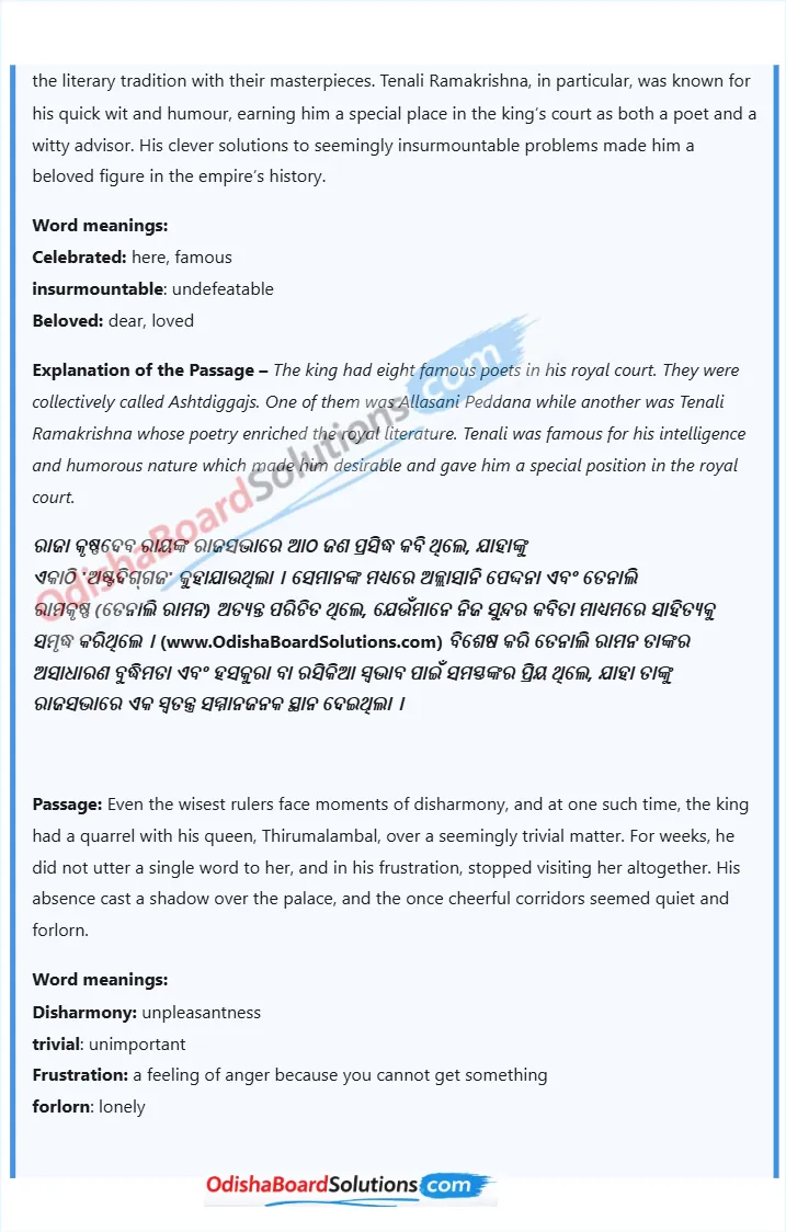 The Wit that Won Hearts summary