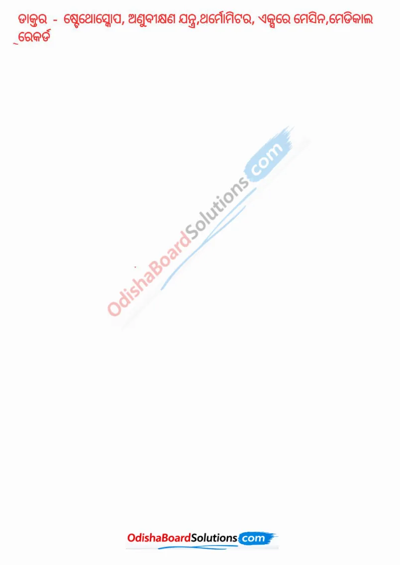 Download Class 8 Odia Book Question Answer Chapter 1 PDF