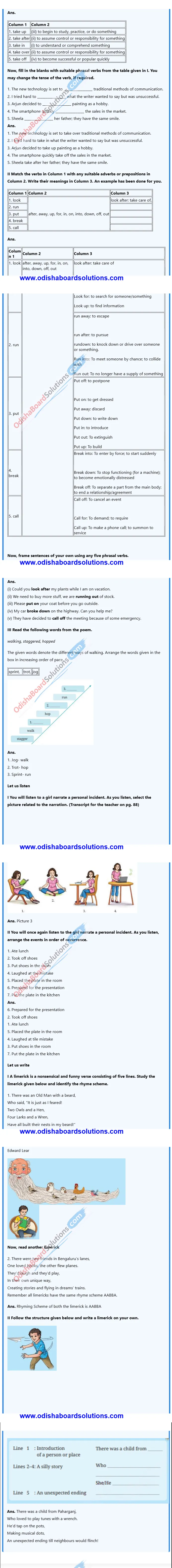 Odisha Board Class 7 English Jasmine Book Unit 2 Wit and Humour Chapter 2 A Funny Man Question & Answer 