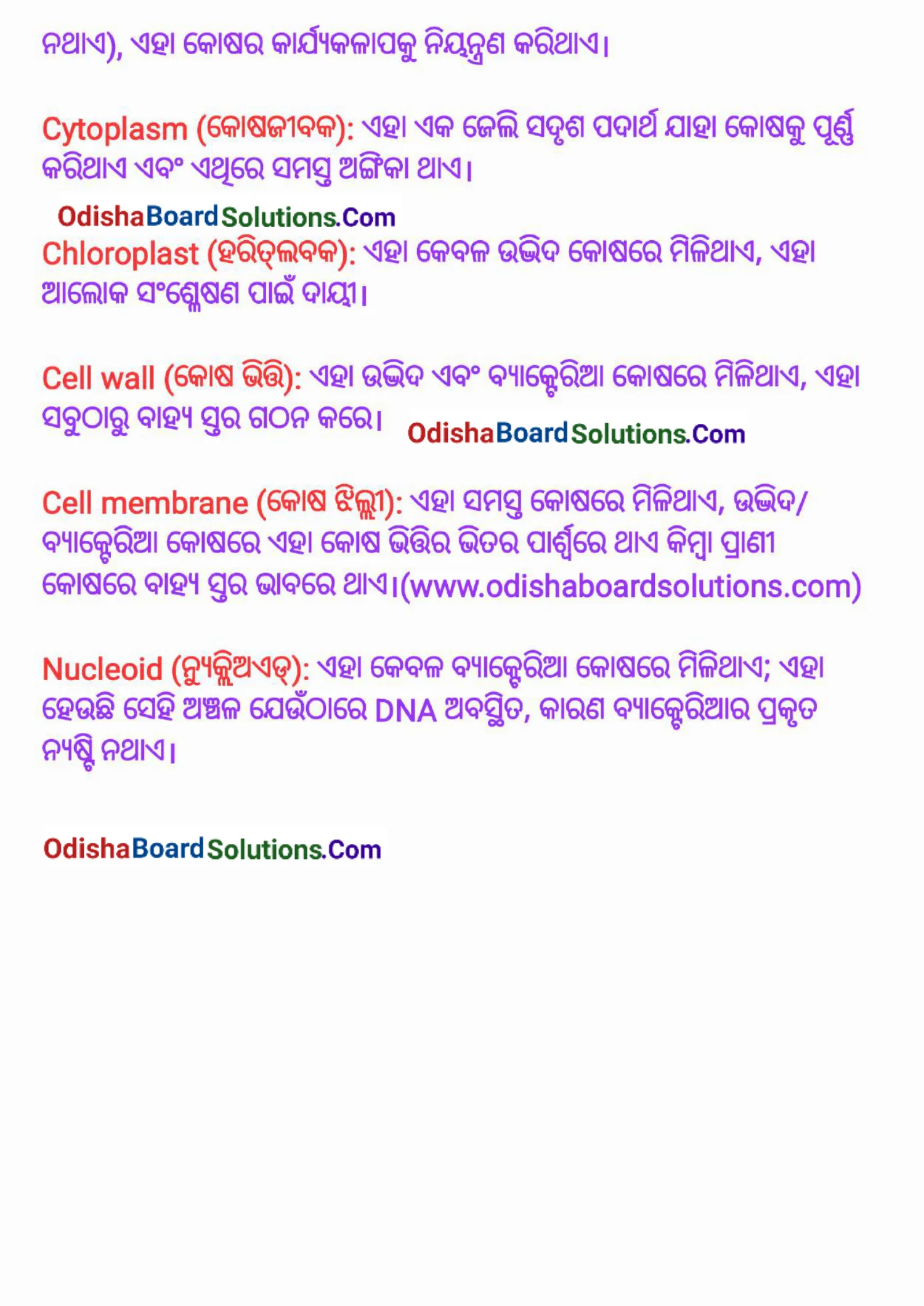 Odisha Board Class 8 Science Chapter 2 Question Answer