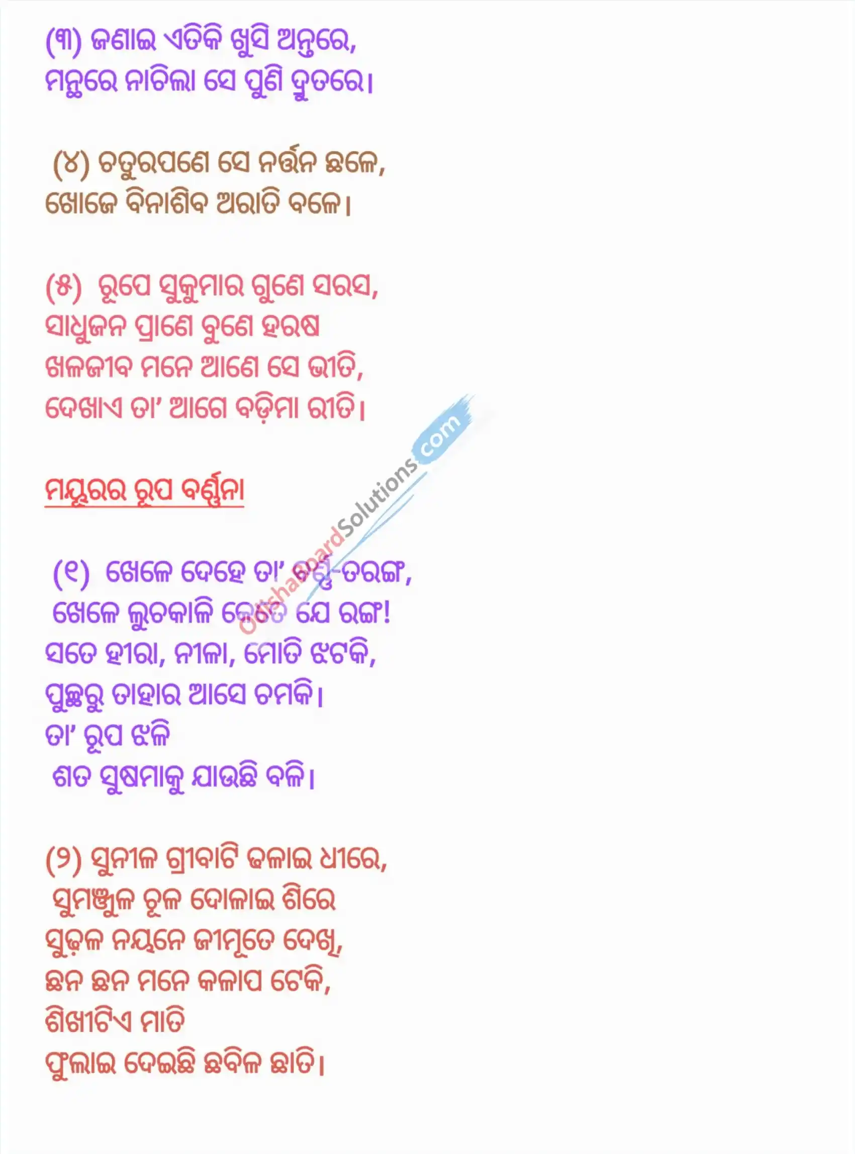 Odisha Board Class 7 Sahitya Suman Chapter 3 Question Answer - Jatiya Pakhi